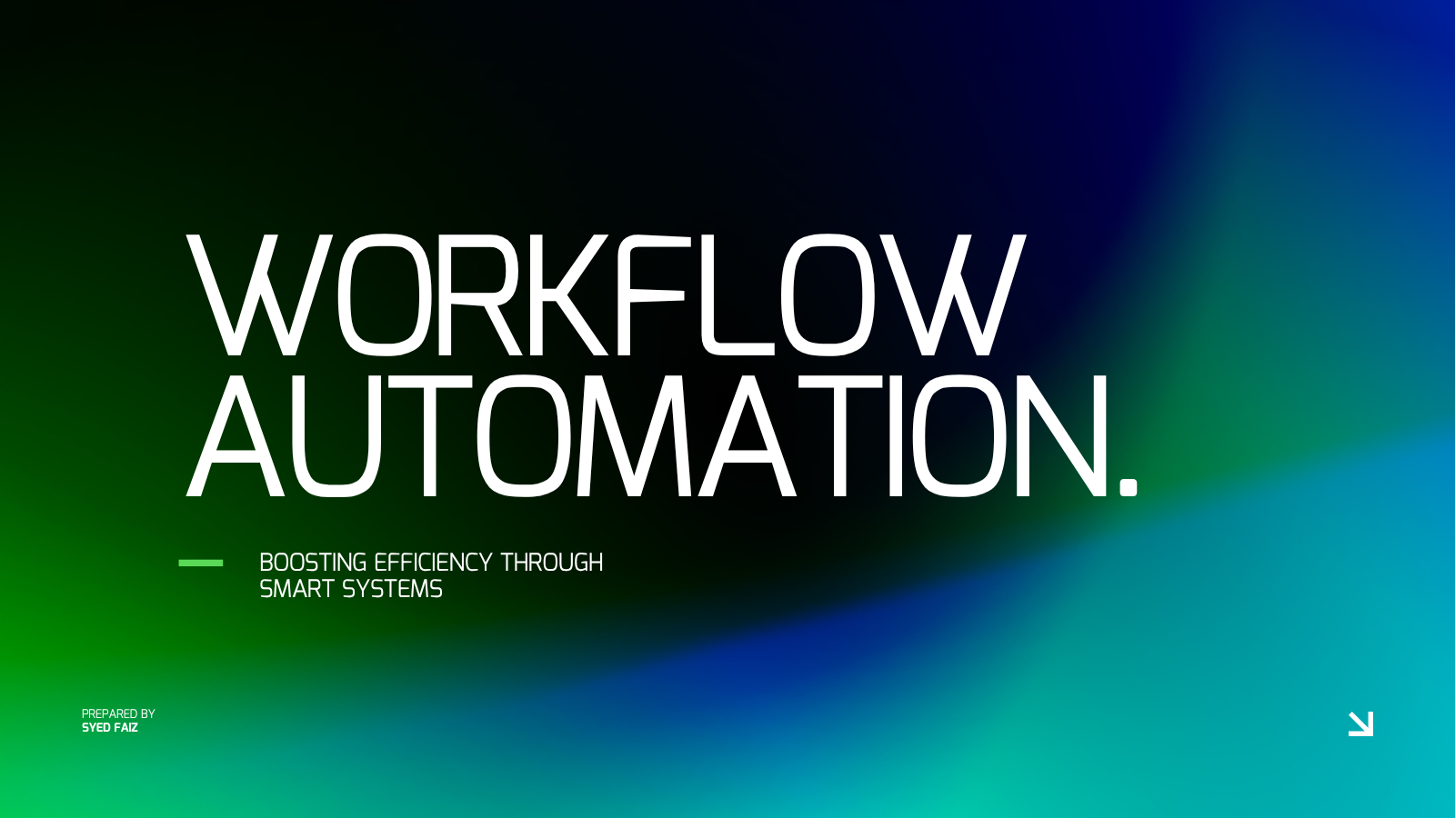 Workflow automation agents project visual